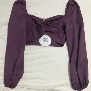 Princess Polly long sleeve crop top